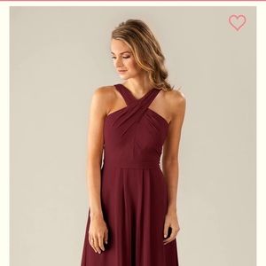 Kennedy Blue evening gown- the “Elena”- color Bordeaux